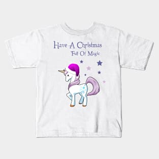 Unicorn Christmas Magic Kids T-Shirt